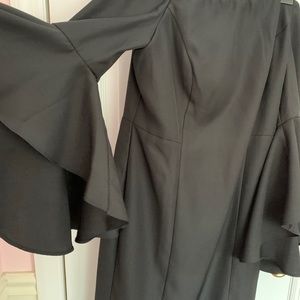 Flared sleeve,Knee Length Dress